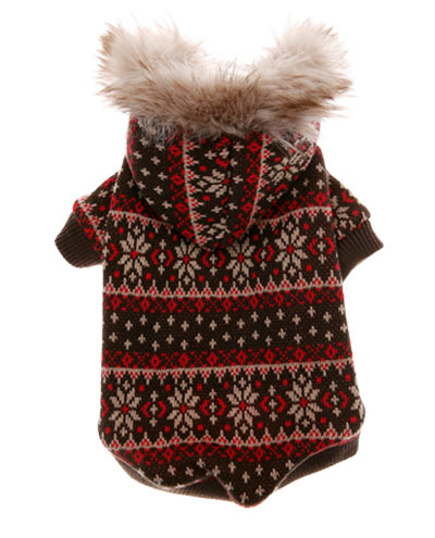 Куртка для собак "Красивая снежинка" красная PA