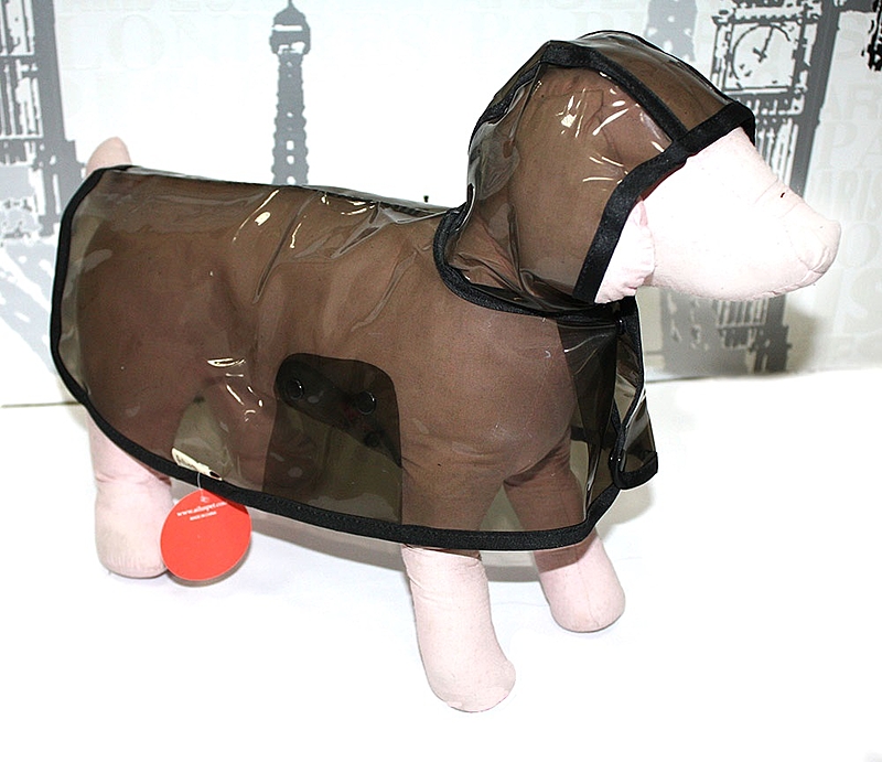 Накидка-дождевик для собак "Дождик" черная