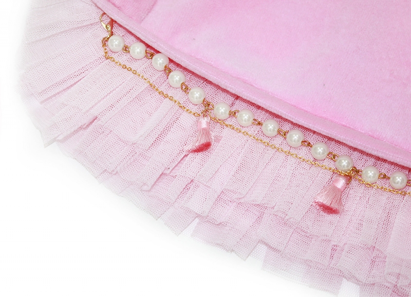 Велюровое платье "Фло Люкс" розовое