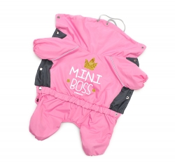 Утепленный дождевик для собак Lim MINI Boss розовый для девочки Утепленный дождевик для собак Lim MINI Boss розовый для девочки