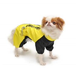 Дождевик для собак без подклада Lim S-Zip желтый для мальчика