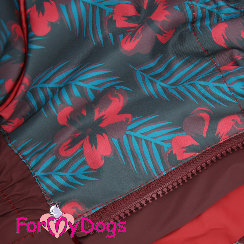 Дождевик FMD Синий лес для средних и больших собак для девочки