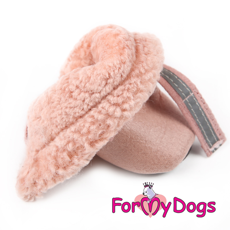 Сапожки для собак на меху FMD Pastels розовый