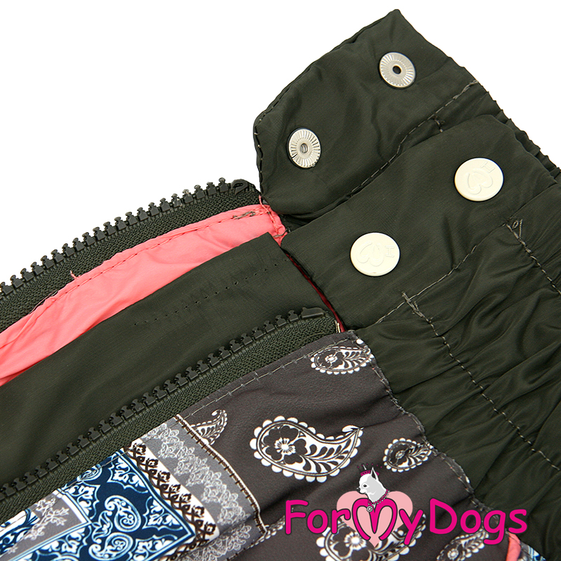 Дождевик FMD Patchwork для средних и больших собак для девочки